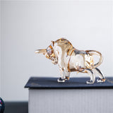 Aureus Crystal Bull Sculpture