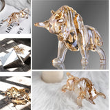 Aureus Crystal Bull Sculpture