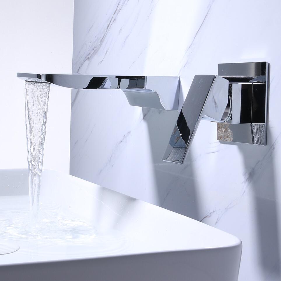 Kelsey Wall-Mounted Waterfall Basin Tap