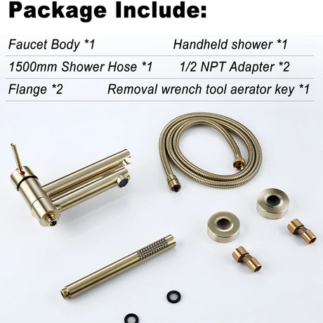 Baglaminux-conjunto de chuveiro, ducha e banheira feitas em bronze, controle duplo, cores preta