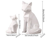 Lumi Geometric Fox Sculpture