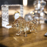 Aureus Crystal Bull Sculpture