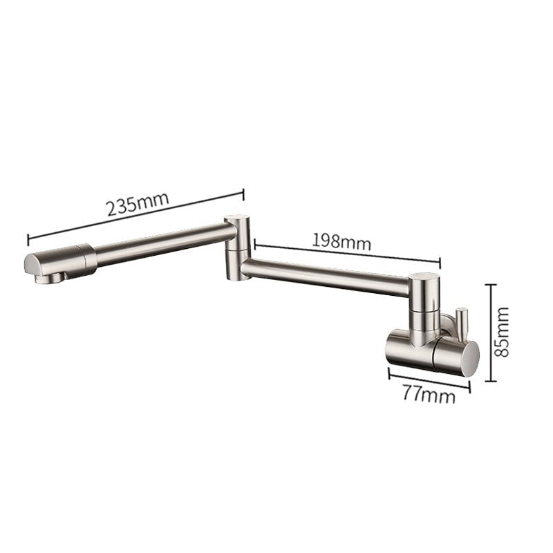 Wall-Mounted Folding Pot Filler Tap