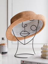 Miro Abstract Line Art Face Sculpture