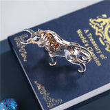Aureus Crystal Bull Sculpture