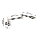 Wall-Mounted Folding Pot Filler Tap