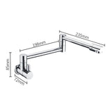 Wall-Mounted Folding Pot Filler Tap