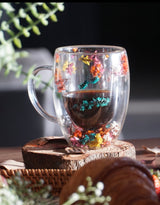 Fall Double-Walled Glass Mug – 300ml