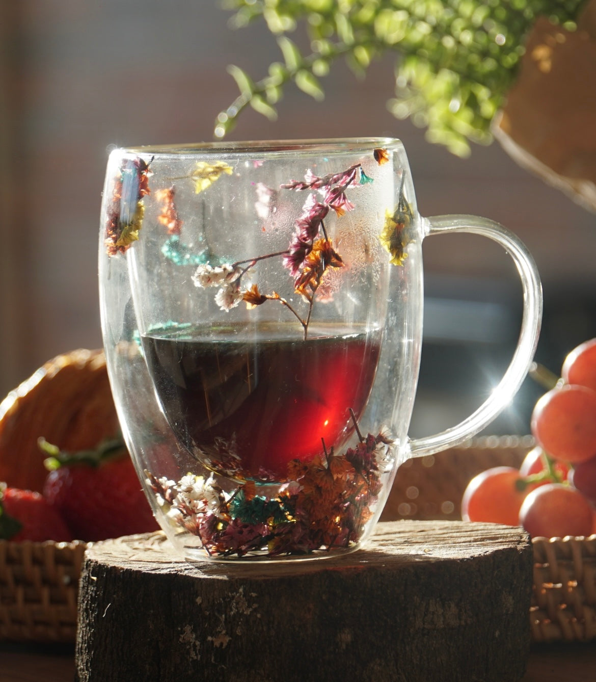 Fall Double-Walled Glass Mug – 300ml