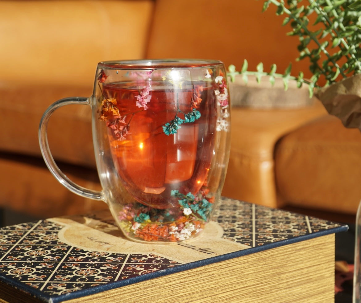 Fall Double-Walled Glass Mug – 300ml