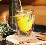 Fall Double-Walled Glass Mug – 300ml