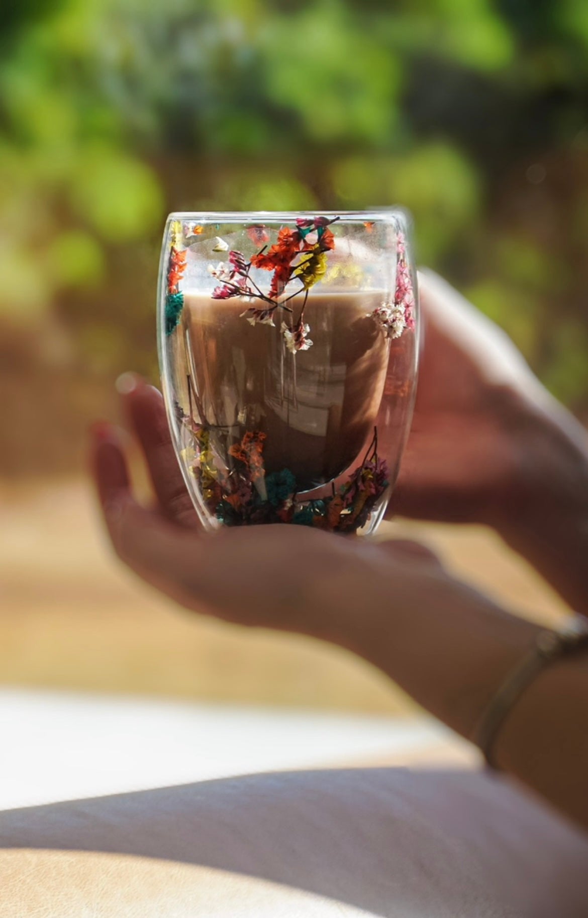 Fall Double-Walled Glass Mug – 300ml