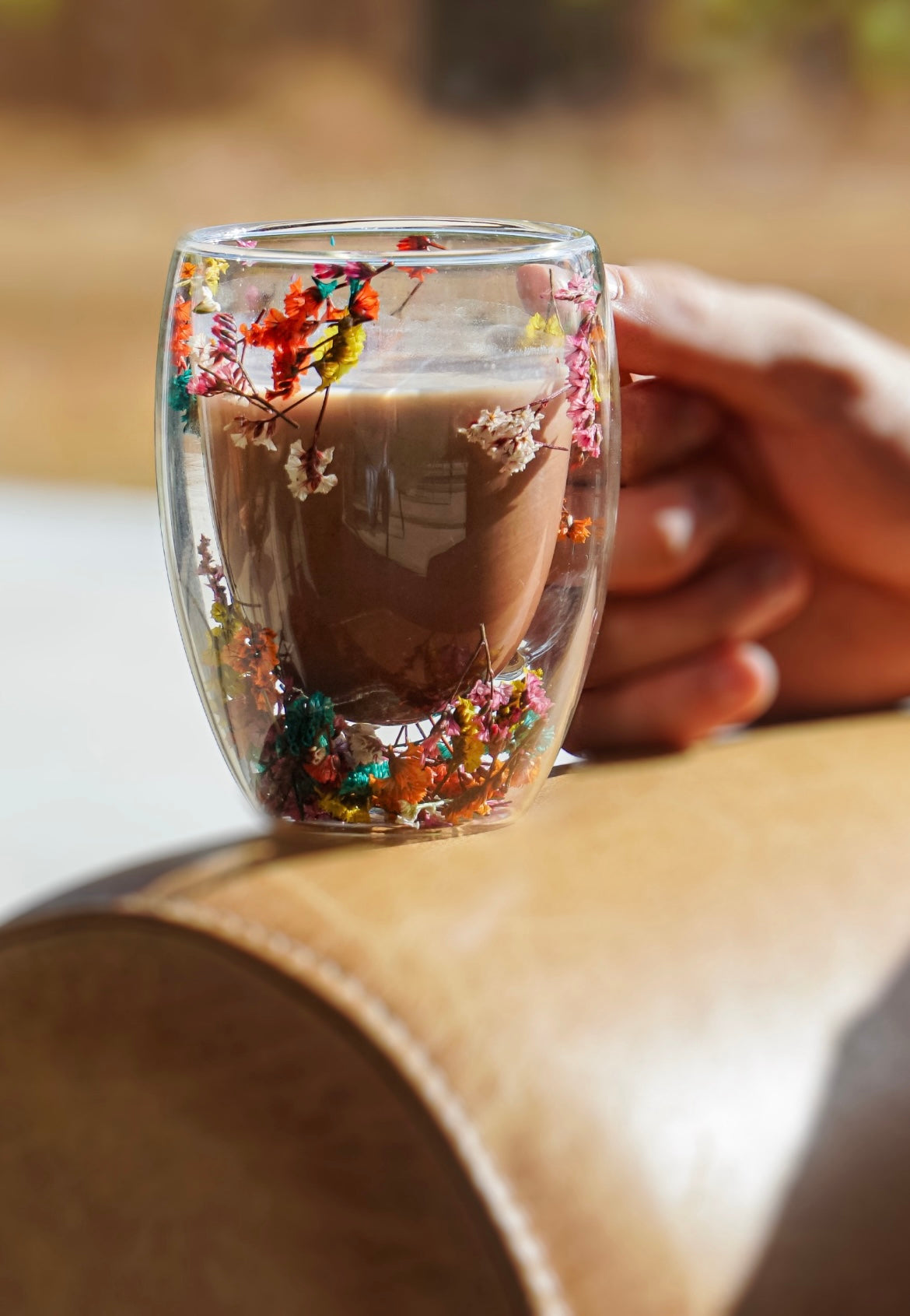 Fall Double-Walled Glass Mug – 300ml