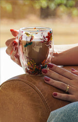 Fall Double-Walled Glass Mug – 300ml