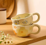 Flora Hand-Painted Ceramic Mug – 250ml