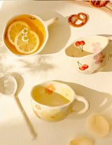 Flora Hand-Painted Ceramic Mug – 250ml