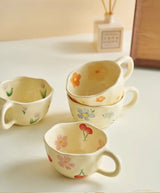 Flora Hand-Painted Ceramic Mug – 250ml