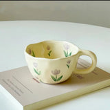 Flora Hand-Painted Ceramic Mug – 250ml