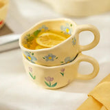 Flora Hand-Painted Ceramic Mug – 250ml