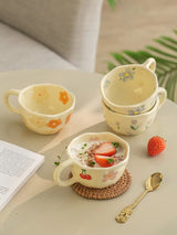 Flora Hand-Painted Ceramic Mug – 250ml