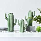 Saguaro Green Ceramic Cactus Sculpture