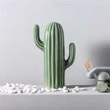 Saguaro Green Ceramic Cactus Sculpture