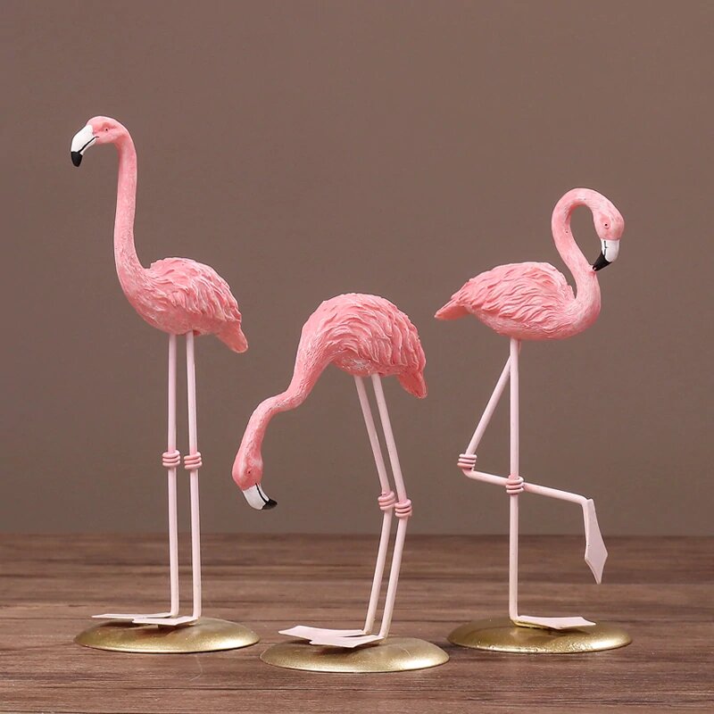 Fleur Pink Flamingo Sculpture