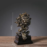 Elegant Resin Lion Sculpture