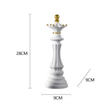 Elegant Chess Resin Sculptures
