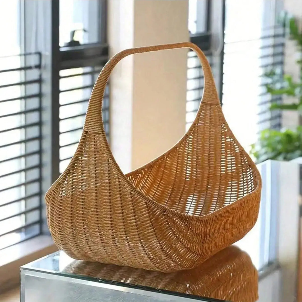 Elegant Bamboo Picnic Basket