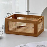 Retro Wooden Storage Basket