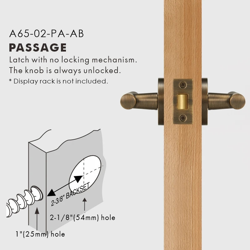 Elegant Bronze Door Handle Set