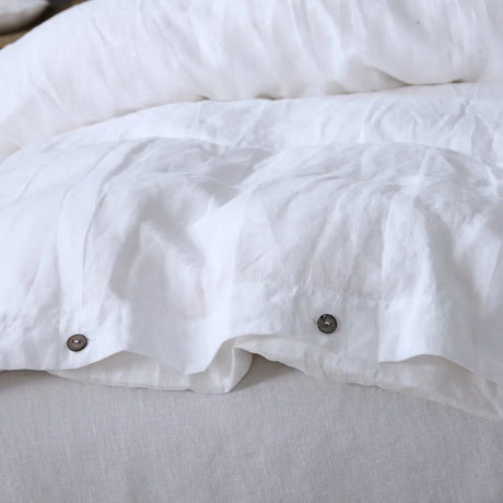 100% linho francês natural capa de edredão macio e confortável colcha capa rainha durável saudável têxteis para casa cama