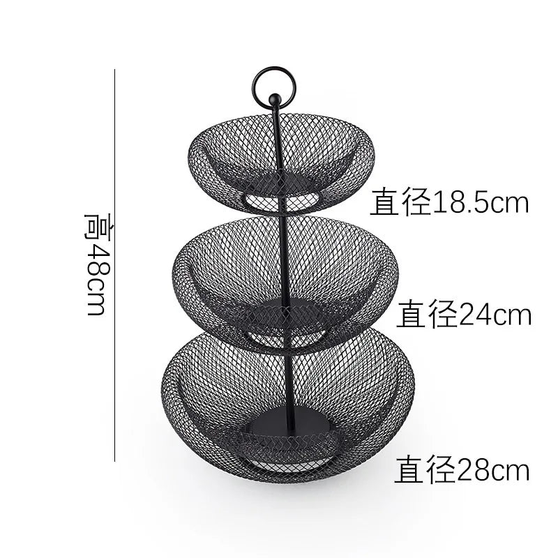 Elegant Multi-Tier Fruit Basket