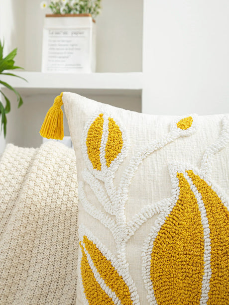 Capas de almofada luxuosas para casa com padrões de plantas de salgueiro fresco, adequadas para quartos, salas de estar e sofás.