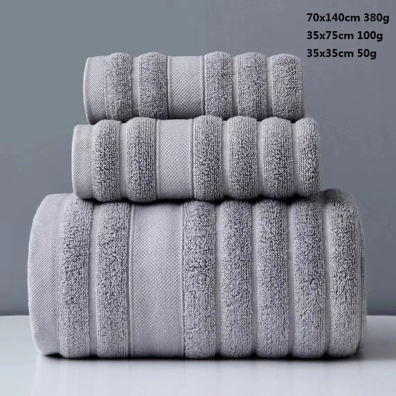 Luxurious Cotton Towel Set - 3 Piece