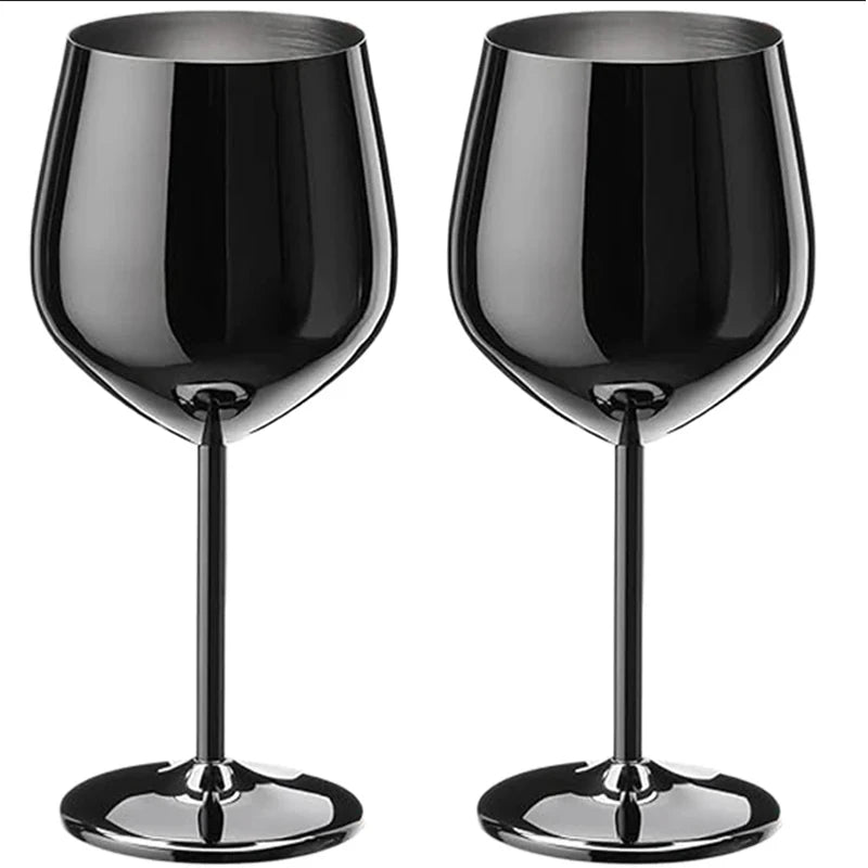 Elegant Stainless Steel Wine Goblet