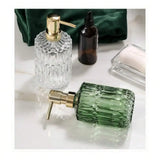 Dispensador manual de sabão líquido, 400ml, vidro transparente, desinfetante para as mãos, recipientes, prensa, garrafas de gel vazias, acessórios de banheiro