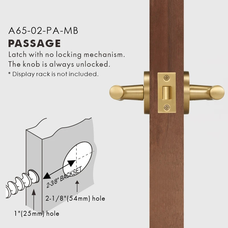 Elegant Bronze Door Handle Set