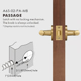 Elegant Bronze Door Handle Set