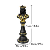 Elegant Chess Resin Sculptures