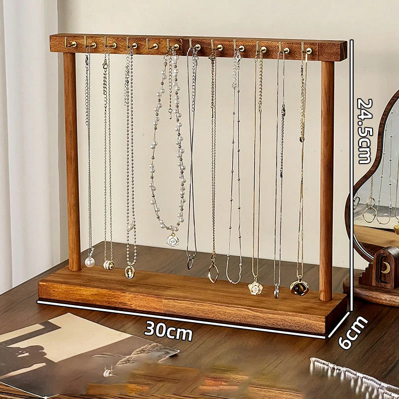 Elegant Wood Jewelry Organizer