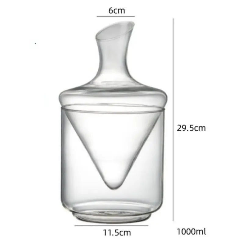 Elegant Crystal Wine Decanter Set