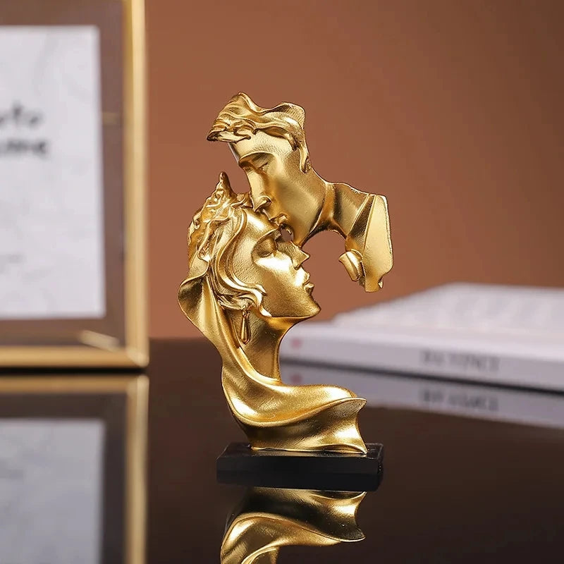 Elegant Lovers Resin Sculpture