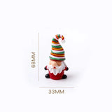 Decorações de Natal para mesa e carro - Enfeites de vidro criativos de desenho animado de Papai Noel (presentes perfeitos e enfeites de carro)