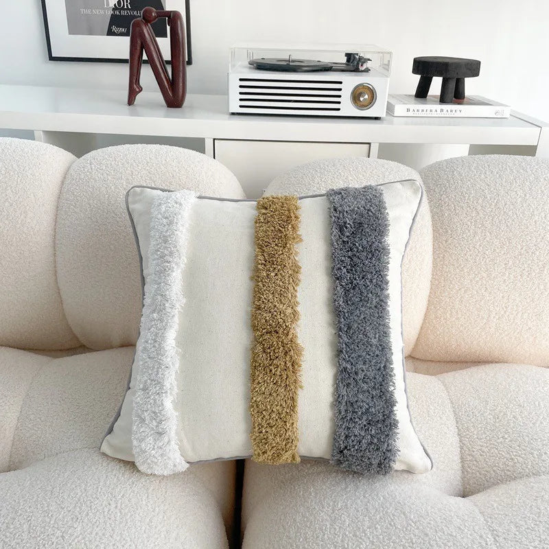 1 pçs capas de almofada de linho de algodão boêmio para sofá almofadas-sala de estar sofá decoração estilo boho capas de almofada