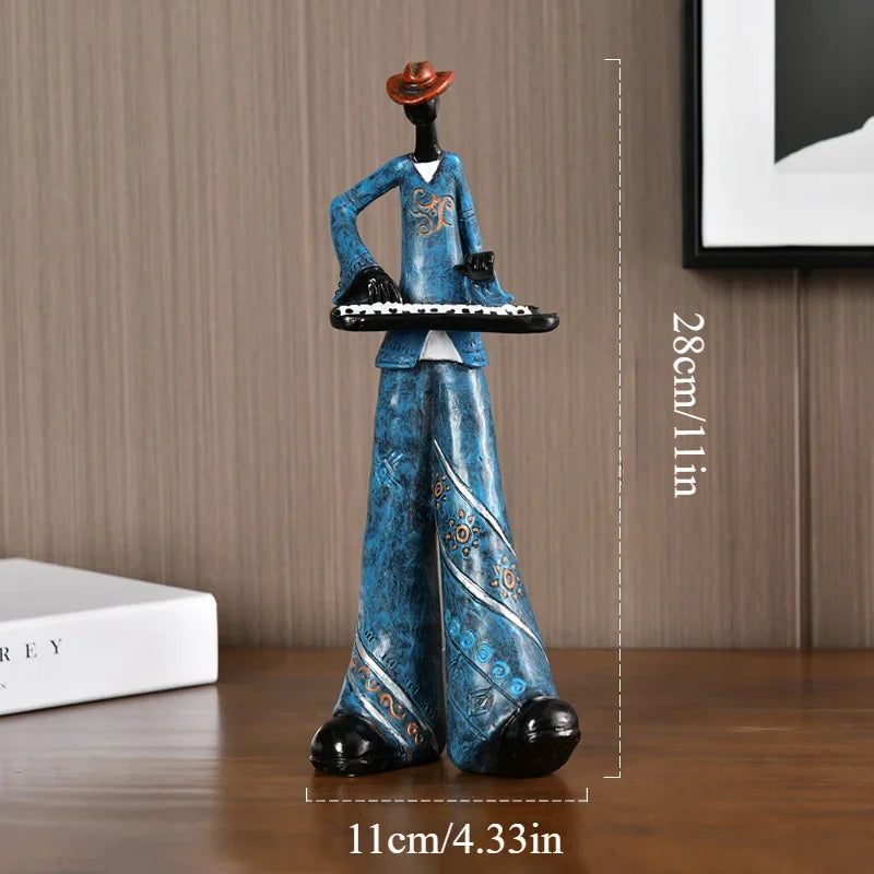 Abstract Musician Resin Statue