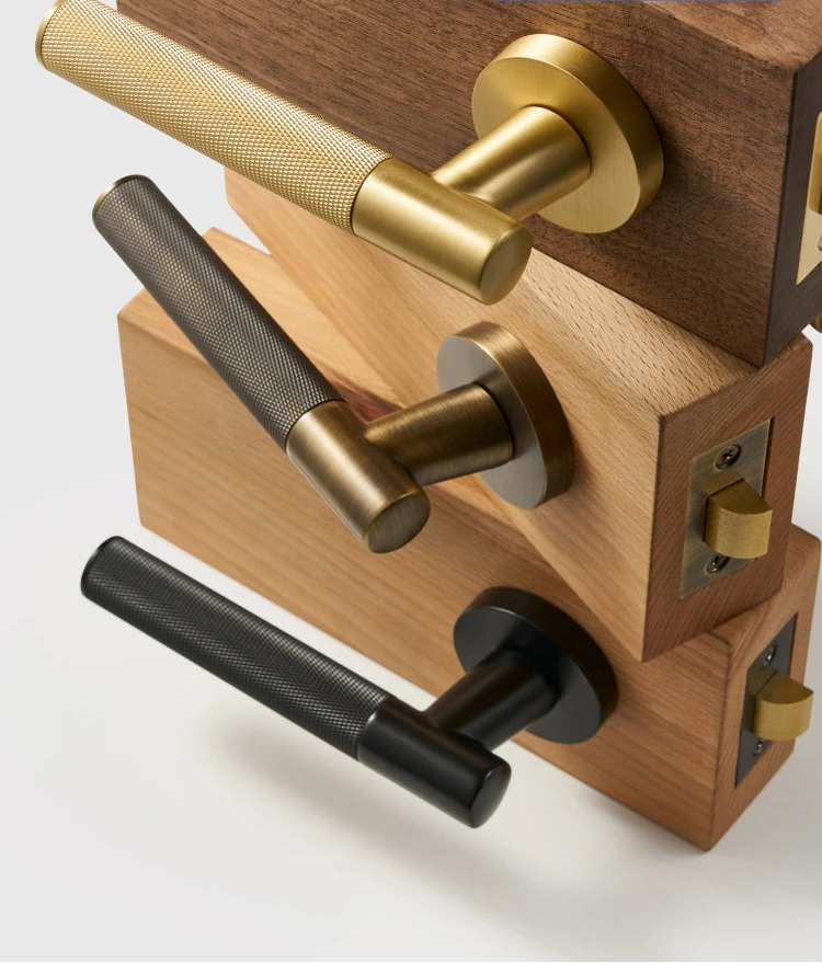 Nurlin eua padrão fechadura de bronze cruz serrilhada maçaneta da fechadura da porta passagem privacidade interior mortise lock manequim alavanca