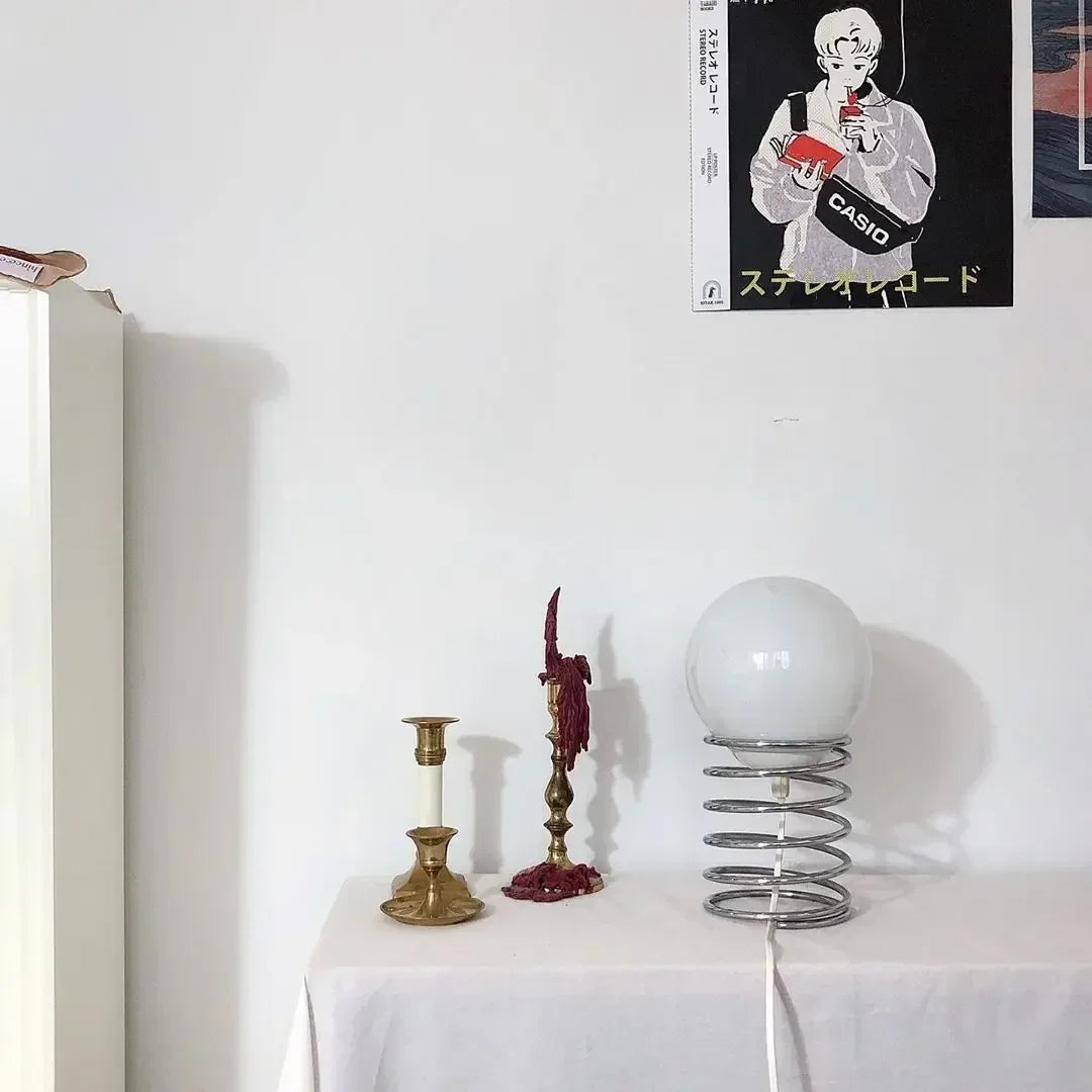 Spring Glass Table Lamp Bauhaus Furniture