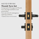Elegant Bronze Door Handle Set
